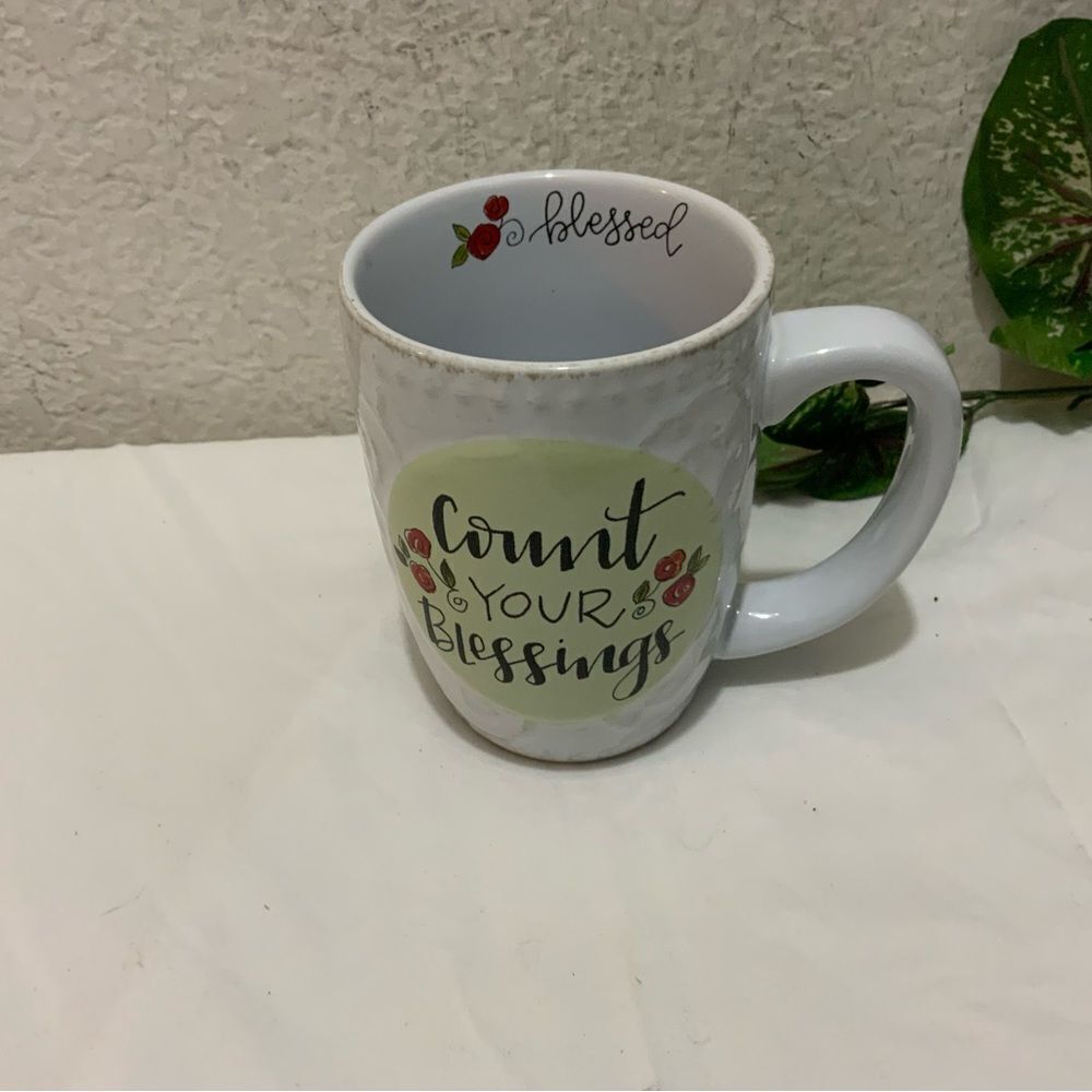 Count Your Blessings Coffee Cup Mug by Brownlow G1